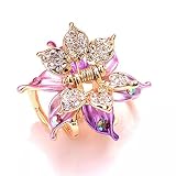 WLLLTY WLLLTYKartenausstellungDamenmode Haarkralle Clip Haarschmuck Kristall Haarspange Schmuck Geschenk