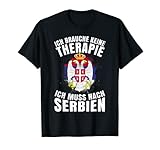 Serbien Geschenk für Flagge Herren Belgrad Zagreb T-S