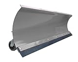 Schneepflug Räumschild Universal Schneeschild für Einachser, Rasentraktor oder Quad / ATV Grau / 125 x 40 cm / 5 Stufen verstellb