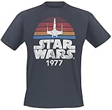 Star Wars Since 1977 Männer T-Shirt anthrazit L 100% Baumwolle Fan-Merch, F