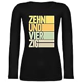 Shirtracer Geburtstagsgeschenk Geburtstag - Zehnundvierzig - 50ter Geburtstag - XXL - Schwarz - Langarm - BCTW071 - Langarmshirt D