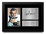 HWC Trading Sean Connery A4 Gerahmte Signiert Gedruckt Autogramme Bild Druck-Fotoanzeige Geschenk Für James Bond F