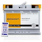 CONTINENTAL 2800012018280 Starterbatterie Autobatterie LB1 12V 50Ah 500A + 1x 10g LIQUI MOLY Batterie-Pol-F