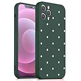 QULT Handyhülle - Handyhülle für iPhone SE 2020 7/8 - stoßfeste und widerstandsfähige weiche Silikon iPhone Hüllen Dunkelgrü