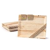 BIOZOYG Palmware Gastro Serviertablett Palmblattteller I umweltfreundlich - stabil - dekorativ I Servierplatte Kuchenplatte Einwegteller Partygeschirr Dekotablett I 25 x Gastrotablett 32,5 x 27