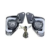 CarWorld Nebelscheinwerfer für Toyota Hiace 2014-2016, 2Pcs LED 12V ABS Auto Nebelscheinwerfer DRL Tagfahrlicht mit Blink