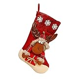 harayaa Dekoratives Strumpfset Süßigkeiten Geschenktüte Weihnachtsbaumschmuck Freunde - E