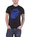 The Rolling Stones T Shirt Blau & Lonesome 72 Tongue Logo offiziell H