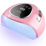 180W Nageltrockner Nagel Lampe LED/UV Lampe für Nägel Nail Lamp, 48 LED light 10/30/60/120s Timer Infrarot Sensor LCD Display Nagelwerkzeuge für Fingernagel und Zehennagel Geeignet für alle G