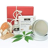 Peelingstein mit natürlicher Tonmasse + Box – Peeling für empfindliche Haut – Peeling für die Haut – Peeling für die Haut mit Haut – Peeling für die Füße und H