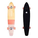 Retrospec Zed Longboard Skateboard Komplett Cruiser | Bambus & kanadisches Ahornholz Cruiser mit Reverse Kingpin Trucks für Pendeln, Cruisen, Carving & Downhill R