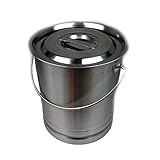 Eimer Kücheneimer Futtereimer Milcheimer Sektkühler Edelstahl 8 Liter Deckel BK3020A + Sk
