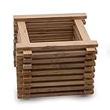 ALEKO Premium Holzbausteine Natur, aus Eiche, Stäbchen aus Eiche, perfekte Abmessungen der Bausteine für DIY Projekte Basteln mit Holz, Bauklötze für Kinder und Erwachsene (16 x 8 x 160-40 Stück)