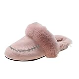 Plüsch Hausschuhe Unisex Winter Warme Weiche Rutschfeste Pantoffeln Indoor Slippers Flauschiger Gemütlicher Baumwollpantoffeln Hüttenschuhe Bequem Einfachheit Classic Slipper Leicht Filzp