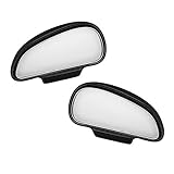 Opaltool 2pcs Auto Toter Winkelspiegel 360 Grad Außenspiegel Blindspiegel Fahrschulspiegel Universal Winkel Spiegel (Schwarz)