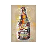 Retro Drink Astra Rakete Leinwand Poster Schlafzimmer Dekor Sport Landschaft Büro Zimmer Dekor Geschenk ungerahmt: 30 × 45