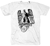 Stadio Olimpico Curva Nord Rom Ultras Fussball Weiss T-Shirt (XL)
