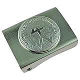 Gravurmanufaktur Koppelschloss Bildhauer und Steinmetz Handwerk und Zunftzeichen - Koppelschloß und Emblem - Lehrling (silbern)