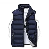 ZYHOOD Daunenweste Für Herren,Oversize Mantel Ärmellose Steppweste Jacke,Mode Kurze Leichte Warme Gepolsterte Weste Für Jungen Winter Outdoor-Kletterreise Herren Weste Steppweste Sport W