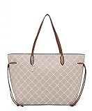 Tamaris Shopper Anastasia 31167 Damen Handtaschen Print taupe 900 One S