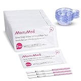 MomMed Ovulationstest Streifen,60 praktische Ovulation Teststäbchen mit 60 Urin Tassen - Schneller Fruchtbarkeitstest für Frauen - Ovulationstest Streifen 25 mIU/