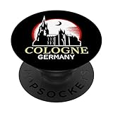 Kölner Dom Cologne Skyline Retro Vintage PopSockets mit austauschbarem PopGrip