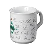 Werder Bremen Tasse, Becher Team mit Unterschriften 2020/2021, 21-30062