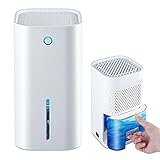 LAMA Luftentfeuchter Elektrisch 850ml Leise Raumentfeuchter Automatischer Entfeuchter mit Transparenter Wassertank Volle Wasserwarnung Dehumidifier für Badezimmer Schlafzimmer Büro Garage Keller RV