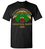 PINK BUTTERFLY Die Hard Nakatomi Plaza Christmas Party 1988 T-Shirt Gr. L, Schwarzes T-S