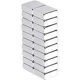 Magnastico Neodym Magnete für Magnettafel 20 Stück Kühlschrankmagnete Pinnwand Magnet Silber Quadermagnete extra Starke kleine Magneten und Flach (10 x 6 x 2 mm)