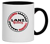 Bimaxx Kaffeetasse | Lanz Bulldog | weiß/schw