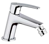 DUCATI Bidet-Armatur aus hochwertigem Chrom - Einhand-Badarmatur mit Einhebelmischer und schwenkbarem Auslauf - für Bidet/B