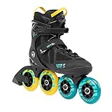 K2 Skate VO2 S 100 X BOA Unisex – Erwachsene Inline Skates — Black - Blue - Yellow — 30G0142