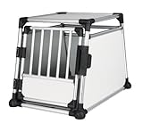 Trixie 39342 Transportbox, Aluminium, M–L: 63 × 65 × 90 cm, silber/hellg