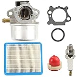 Jispezlan Vergaser-Kit-Ersatzzubehör Fit for Briggs (Stratton 799868 498254 497347 497314 498170 497586 Rasenmäher-Drosselteil)(Color:A)