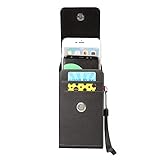 Shangya Telefon Case Universal Litchi Textur Vertical Flip Upright Gitter PU-Leder-Abdeckung/Gürteltasche mit Rücken Splint & Karten-Slots & Lanyard for iPhone 8 Plus und 7 Plus Galaxy Note 8 / S8