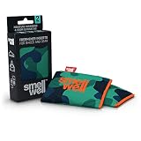 SmellWell Trocknungs- und Erfrischungskissen für Schuhe, Sporttaschen oder sogar das Auto - versetzt mit einem frischen Duft (Camo Green)