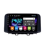 QWEAS Autoradio kompatibel mit Hyun-dai Encino 2018-2019 Radio Navigation Android 10.0 DSP Carplay IPS Touchscreen Mirrorlink BT 4G WiFi SWC mit Review-Kamera (4 core 4G+WiFi 2G+32G)