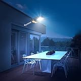 Solar Street Lights Outdoor, mit Fernbedienungssensor-Straßenbeleuchtung, geeignet for Terrasse und Hinterhof, erfordert Keine Verdrahtung, 365 Tage ununterbrochener Leistung (Size : 60W)