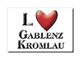 Enjoymagnets GABLENZ KROMLAU (SN) Souvenir Deutschland Sachsen Fridge Magnet KÜHLSCHRANK Magnet ICH Liebe I L