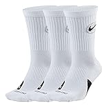 Nike Everyday Crew Socken, White/Black, M