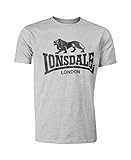 Lonsdale Herren Sport Shorts T-Shirt Promo, Grau, L