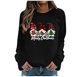 Weihnachtspullover Familie Pulli Pullover Weihnachten Herren Sweatshirt Pullis Weihnachtspulli Jumper Weihnachtspullis Ugly Christmas Sweater Rentier Winterpullover Jungen MäD