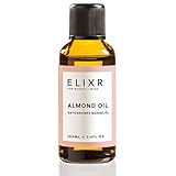 ELIXR Mandelöl 100ml I Naturreines Mandelöl für Kosmetik I Basisöl für Baby, Haut und Haar I Zertifizierte Naturkosmetik I Almond Oil, Mandelöl H
