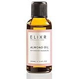 ELIXR Mandelöl 100ml I Naturreines Mandelöl für Kosmetik I Basisöl für Baby, Haut und Haar I Zertifizierte Naturkosmetik I Almond Oil, Mandelöl H