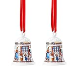 Hutschenreuther 2 x Porzellanglocke Weihnachtsglocke 2020 Weihnachtsbäckerei - 02250-722825-27920