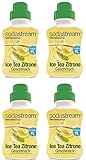 Sodastream Getränkesirup Ice Tea Zitrone Geschmack 375ml (4er Set) Sirup