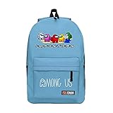 Among Us Rucksack Unisex Casual Bag Junge MäDchen Student Schultasche Niedlichen Nylon Wasserdichten Rucksack Erwachsenen Mode Freizeit Arbeit Einkaufen Outdoor-GeschäFtsreise Rucksack/C