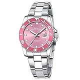 Damen Uhren Analog Quarz Armbanduhr Edelstahl Uhr für Frau mit Edelstahlarmband Frauen U