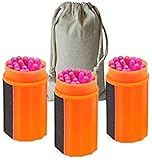 CMLLING Streichhölzer im Freien, tragbarer, extra großer Kopf, Winddicht, wasserdicht für das Überleben im Freien, Notfall-Überlebensausrüstung, Wandercamping (3er-Pack)